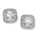 Sterling CZ Stud Earrings